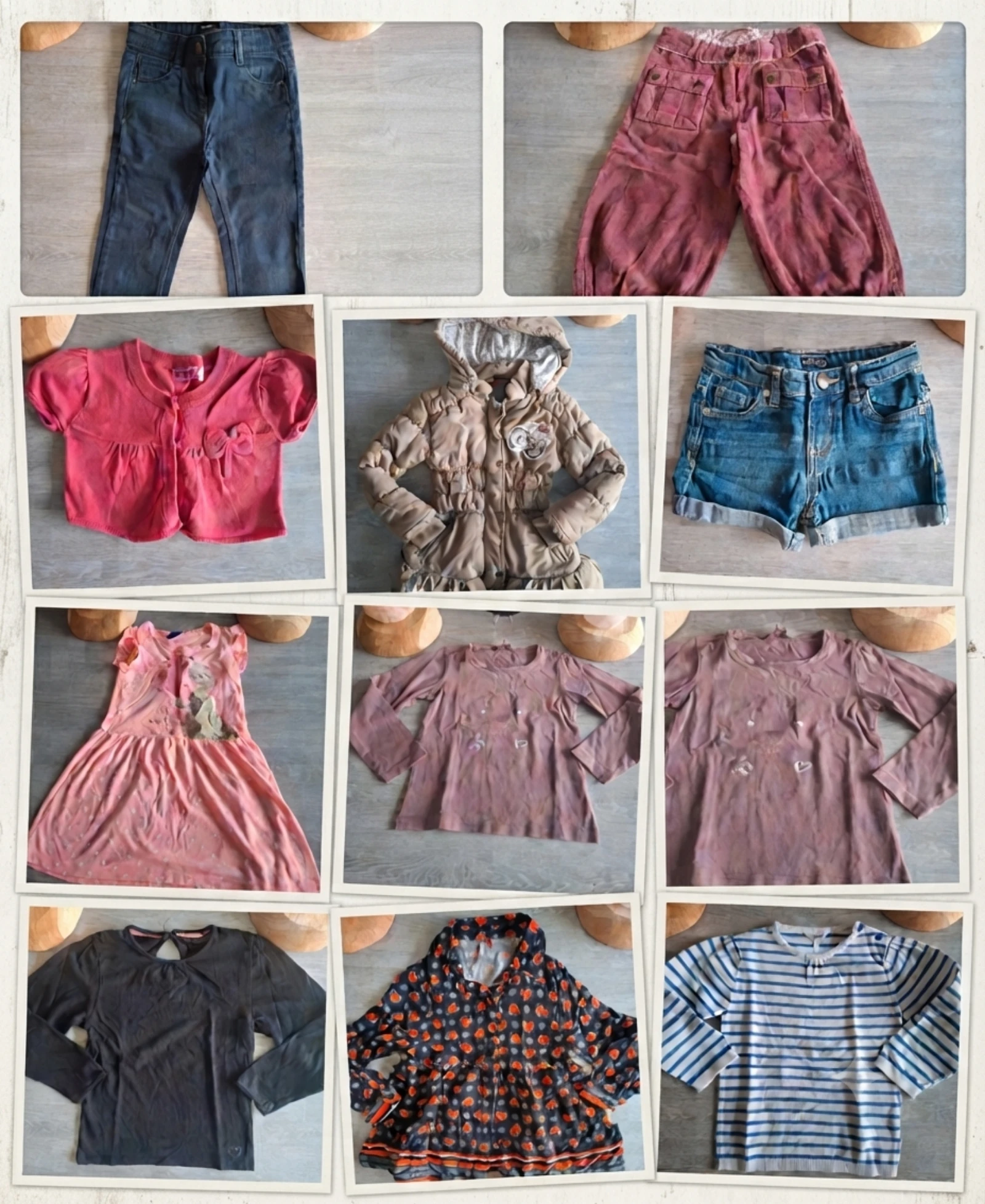 Lote de roupas (23 peças) para menina tamanho 5 anos – photo 2